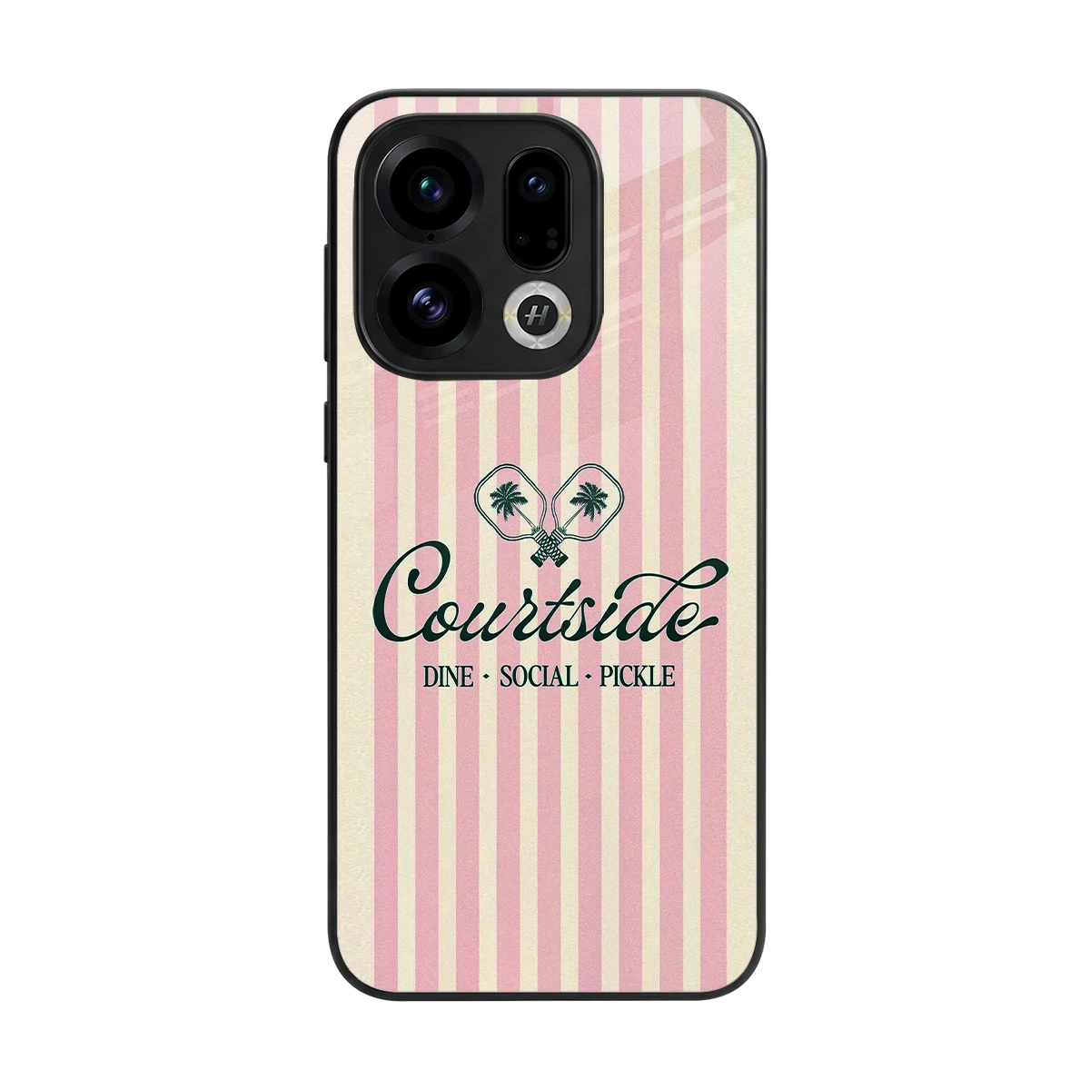 Courtside back phone cover | glass case for oppo find x9