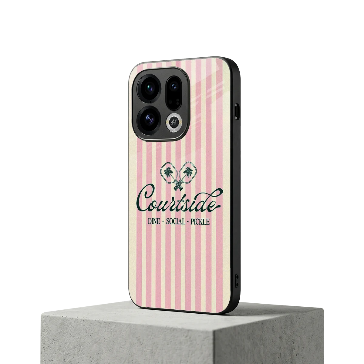 Courtside oppo find x9 mobile cover | shockproof glass phone case