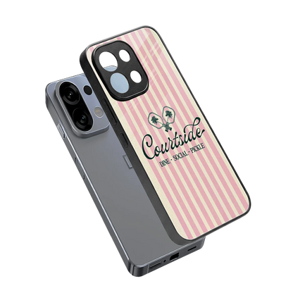 Courtside sleek oppo k13 5g cover with tempered glass back and TPU edges