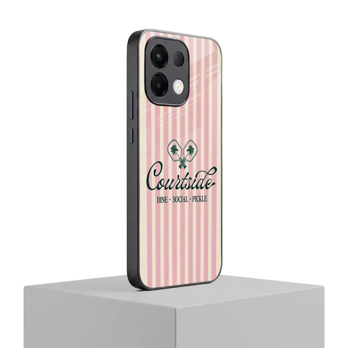 Courtside oppo k13 5g mobile cover | shockproof glass phone case