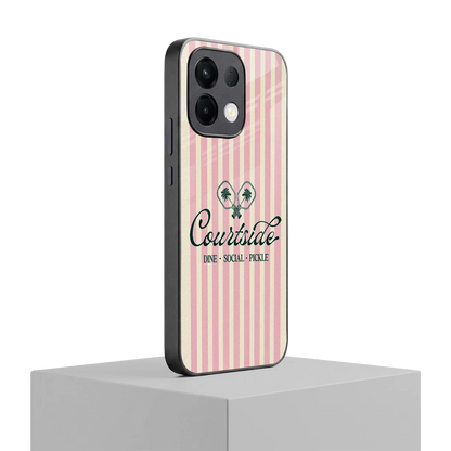 Courtside oppo k13 5g mobile cover | shockproof glass phone case