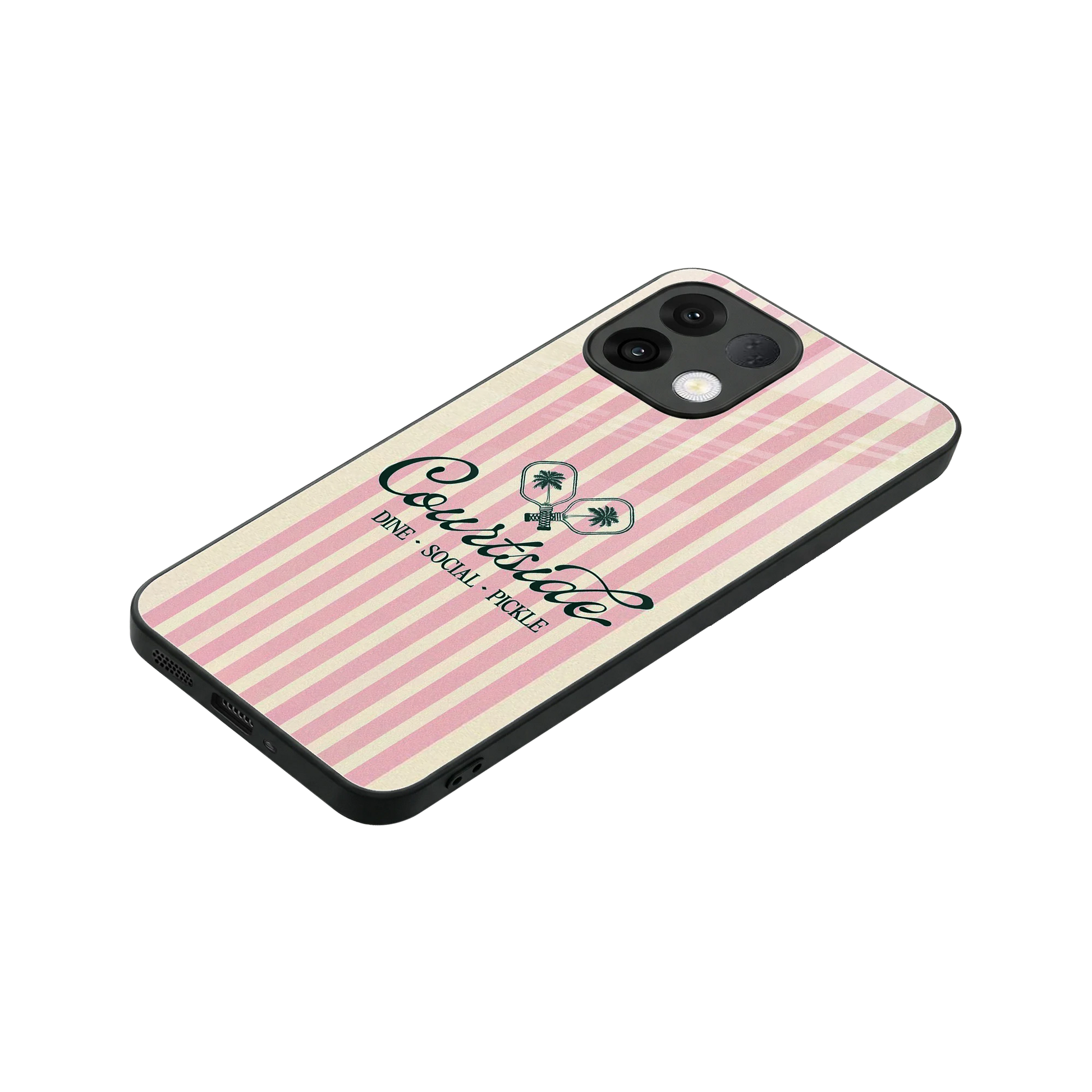 Courtside stylish phone case for oppo k13 5g | glossy glass and slim fit
