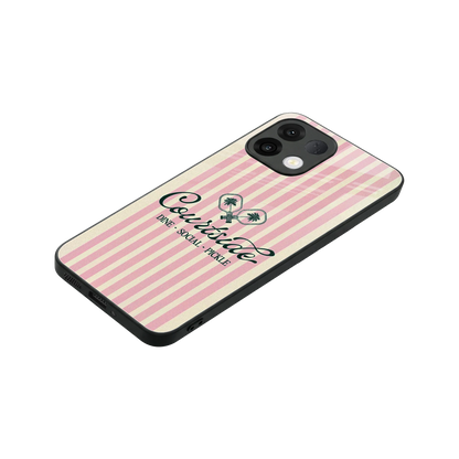 Courtside stylish phone case for oppo k13 5g | glossy glass and slim fit