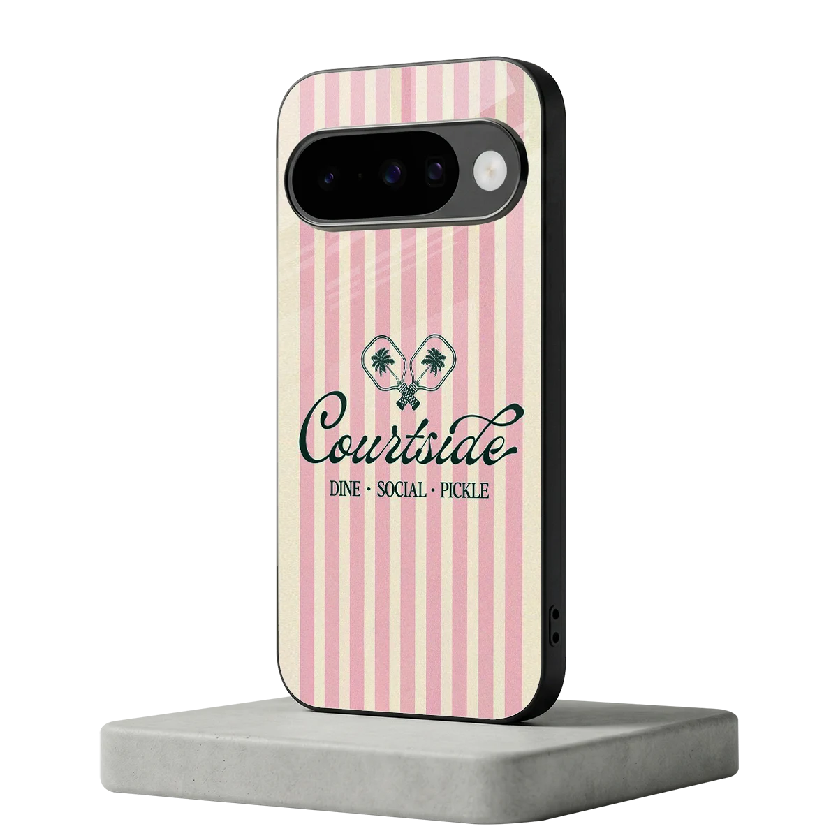 Courtside google pixel 10 mobile cover | shockproof glass phone case