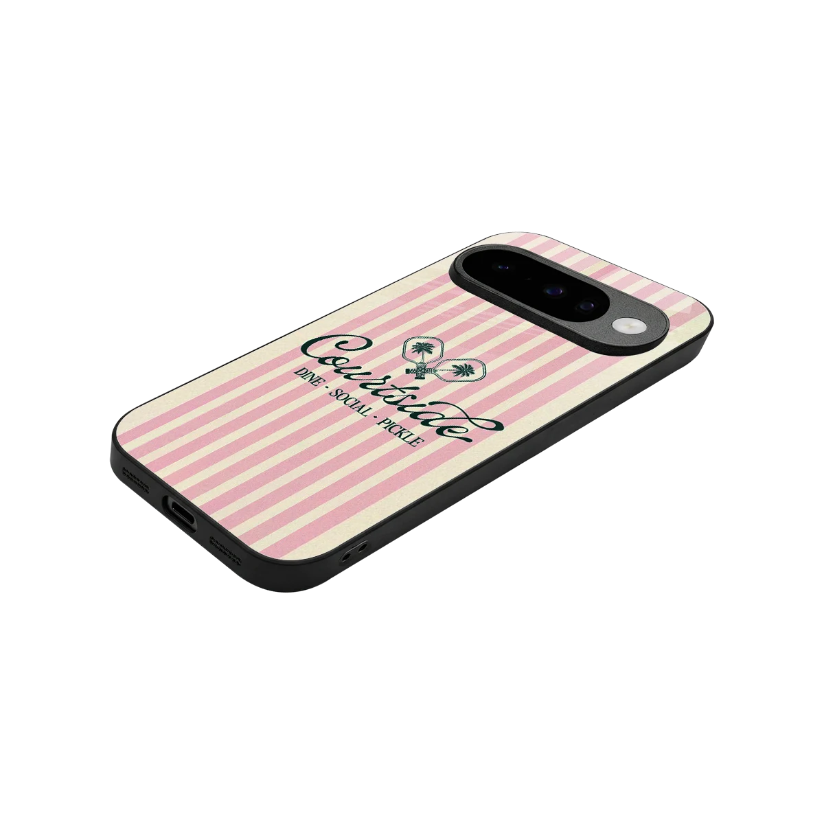 Courtside stylish phone case for google pixel 10 | glossy glass and slim fit