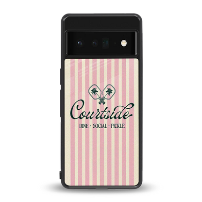 Courtside back phone cover | glass case for google pixel 6 pro