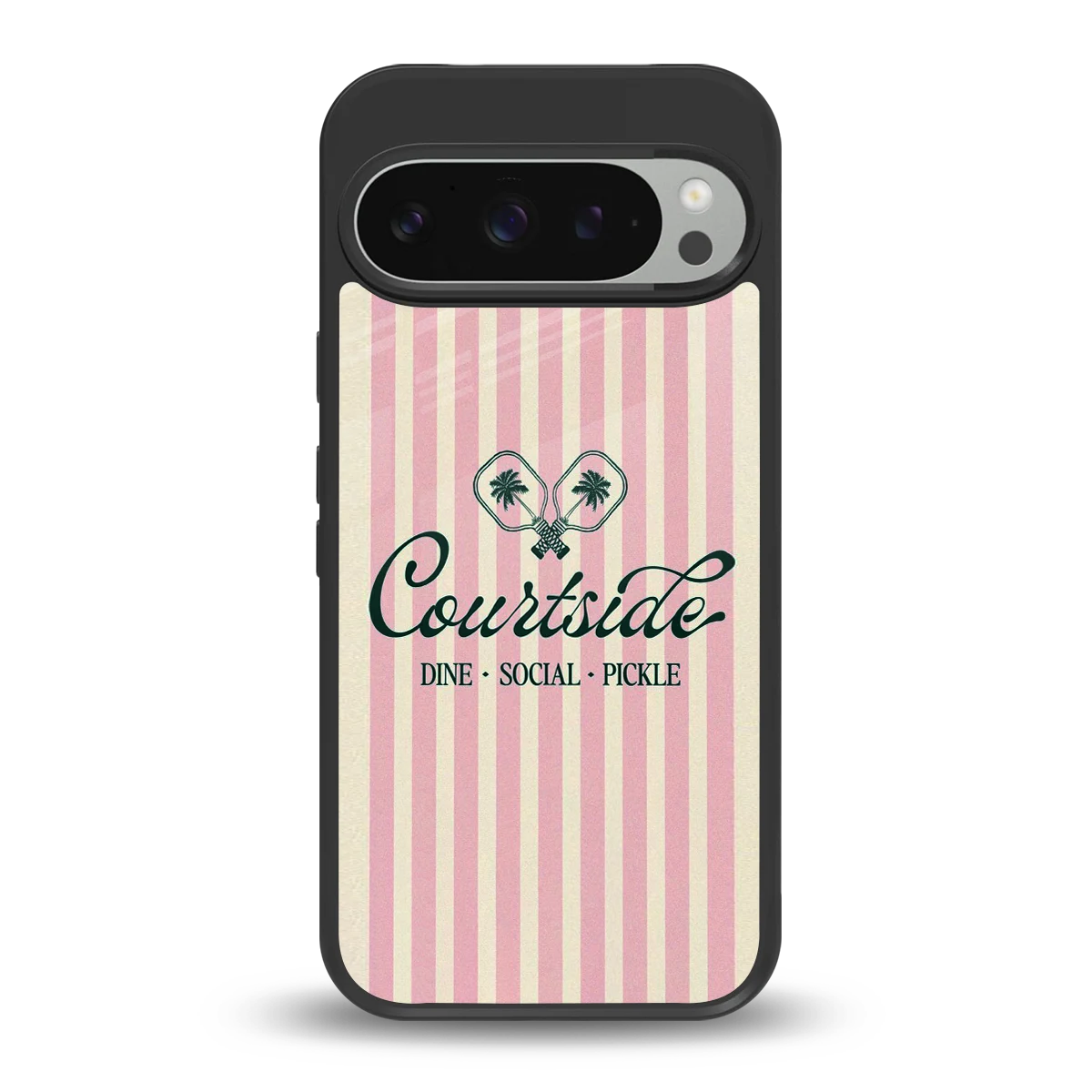 Courtside back phone cover | glass case for google pixel 9 pro xl