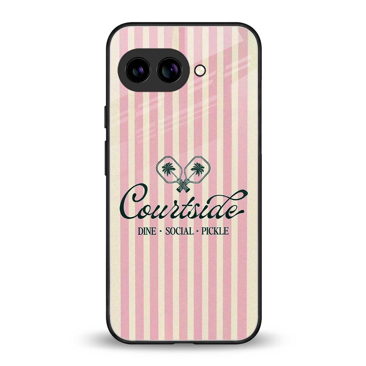 Courtside back phone cover | glass case for google pixel 10a