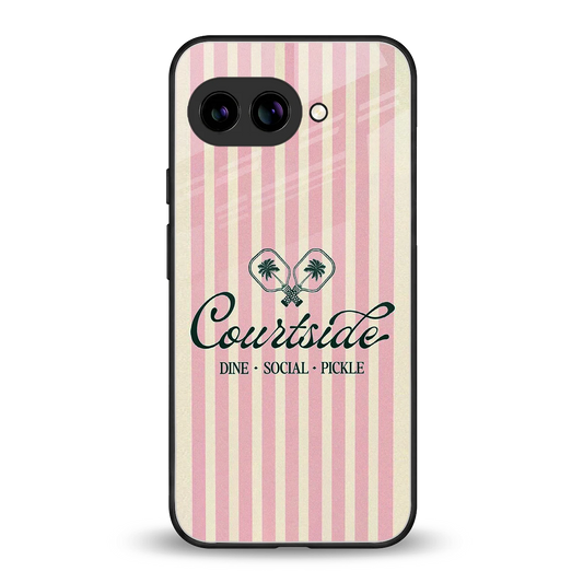 Courtside back phone cover | glass case for google pixel 10a