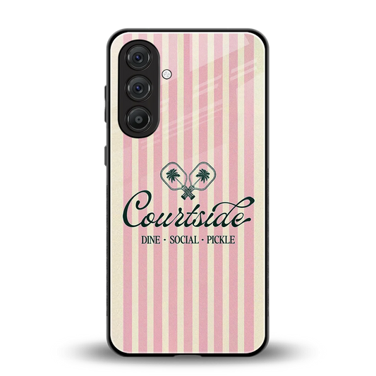 Courtside back phone cover | glass case for samsung galaxy a56 5g