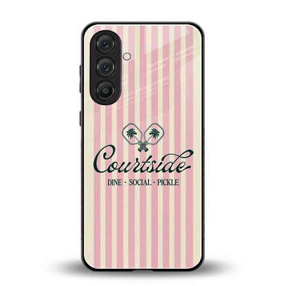 Courtside back phone cover | glass case for samsung galaxy m35 5g