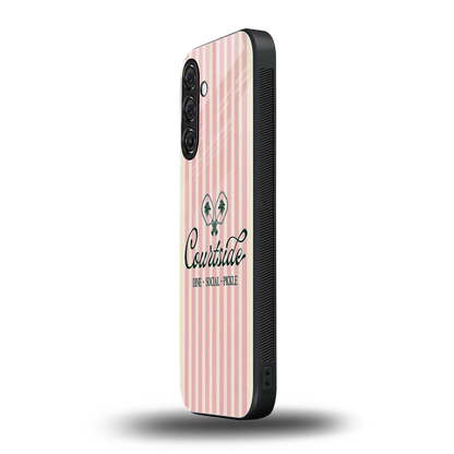 Courtside samsung galaxy m35 5g mobile cover | shockproof glass phone case
