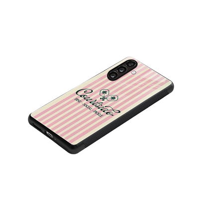 Courtside stylish phone case for samsung galaxy m35 5g | glossy glass and slim fit