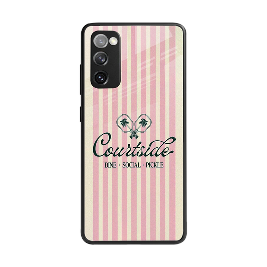 Courtside back phone cover | glass case for samsung galaxy s20 fe