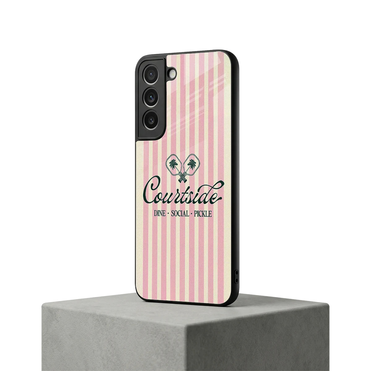 Courtside samsung galaxy s22 mobile cover | shockproof glass phone case