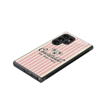 Courtside stylish phone case for samsung galaxy s24 ultra | glossy glass and slim fit