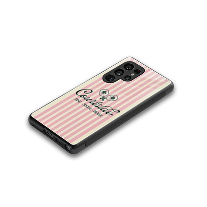 Courtside stylish phone case for samsung galaxy s25 ultra | glossy glass and slim fit