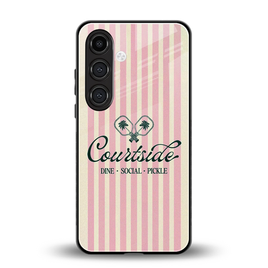 Courtside back phone cover | glass case for samsung galaxy s24 plus