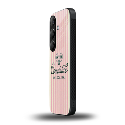 Courtside samsung galaxy s24 fe mobile cover | shockproof glass phone case