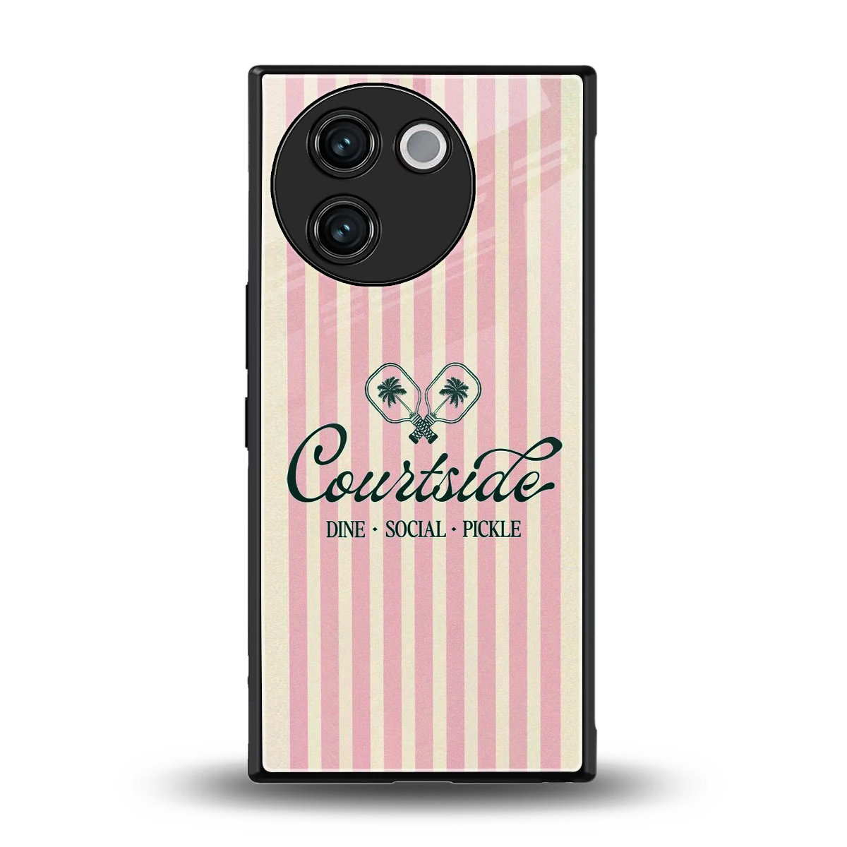 Courtside back phone cover | glass case for vivo v30e