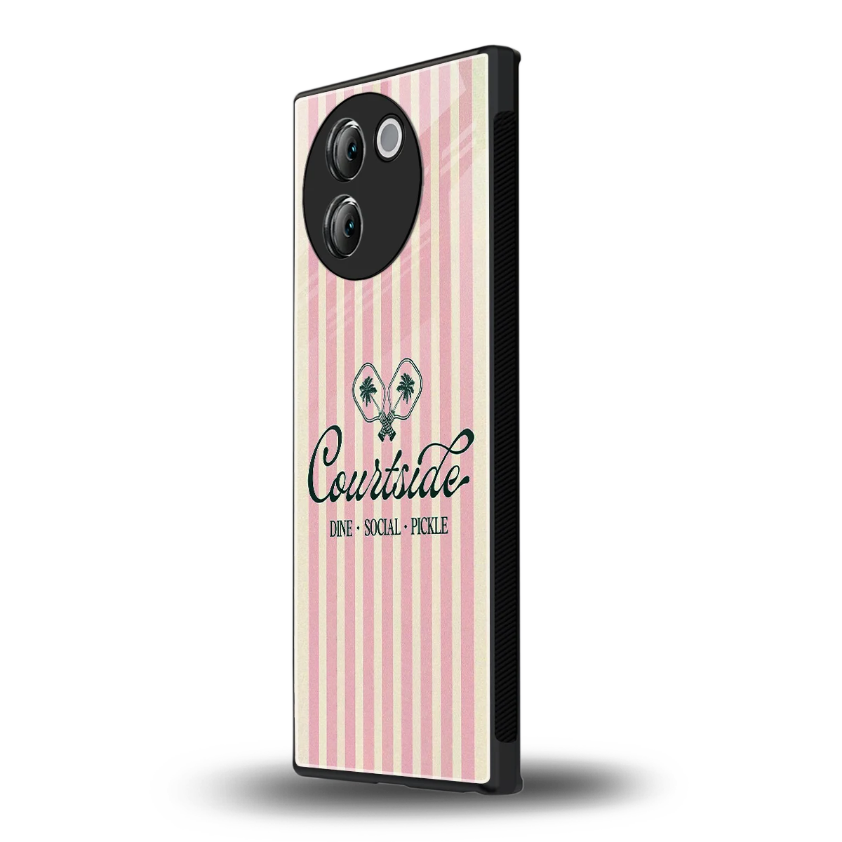 Courtside vivo v30e mobile cover | shockproof glass phone case