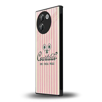 Courtside vivo v30e mobile cover | shockproof glass phone case