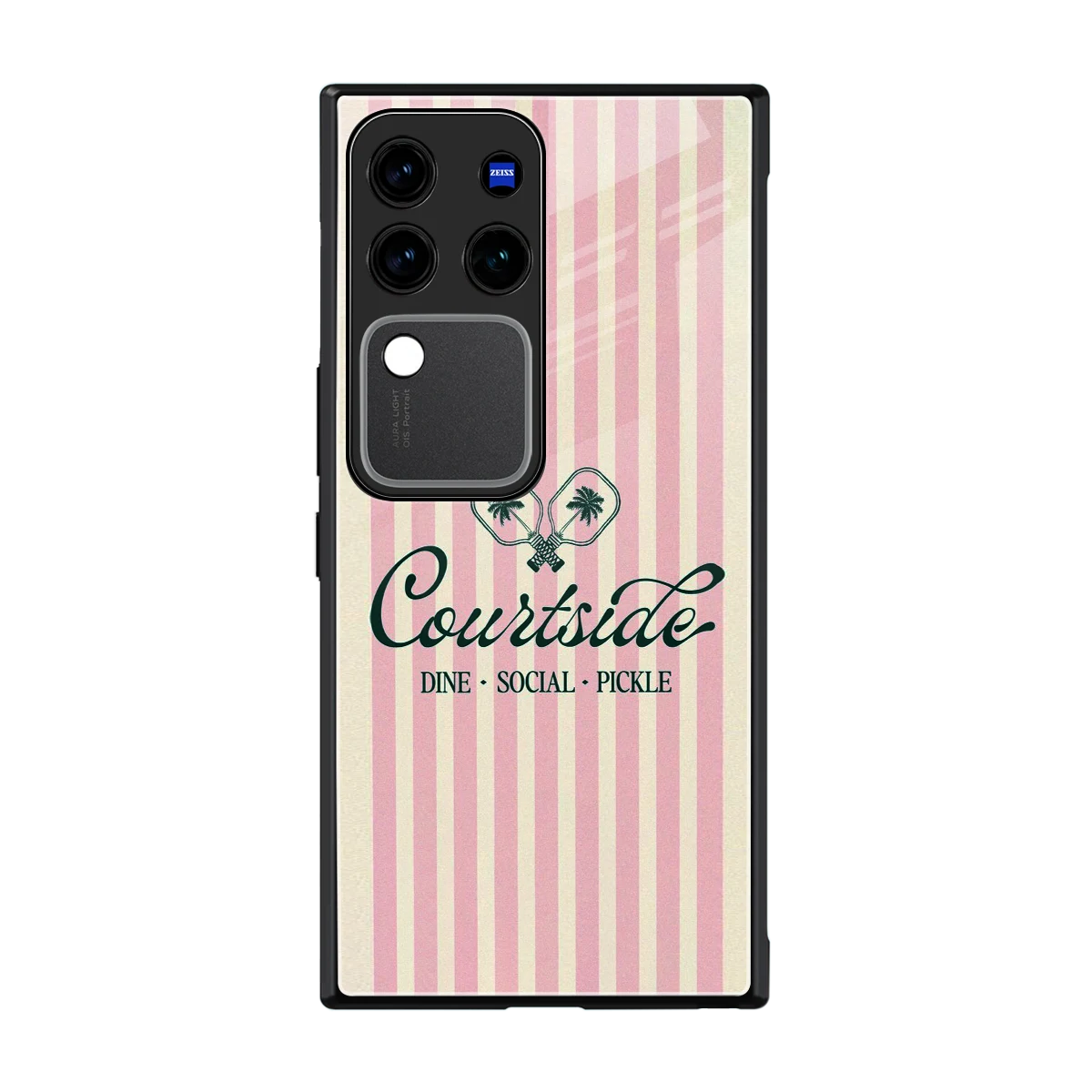 Courtside back phone cover | glass case forvivo v30 pro