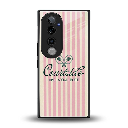 Courtside back phone cover | glass case for vivo v40 pro