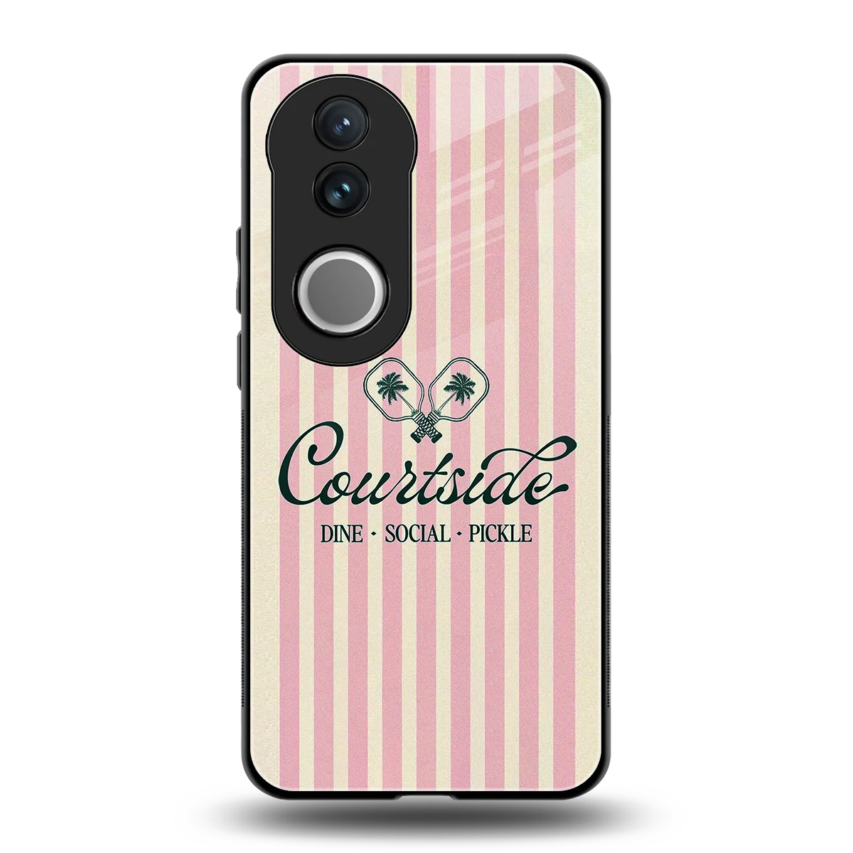 Courtside back phone cover | glass case for vivo v50