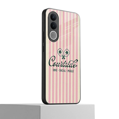 Courtside vivo v70 fe mobile cover | shockproof glass phone case