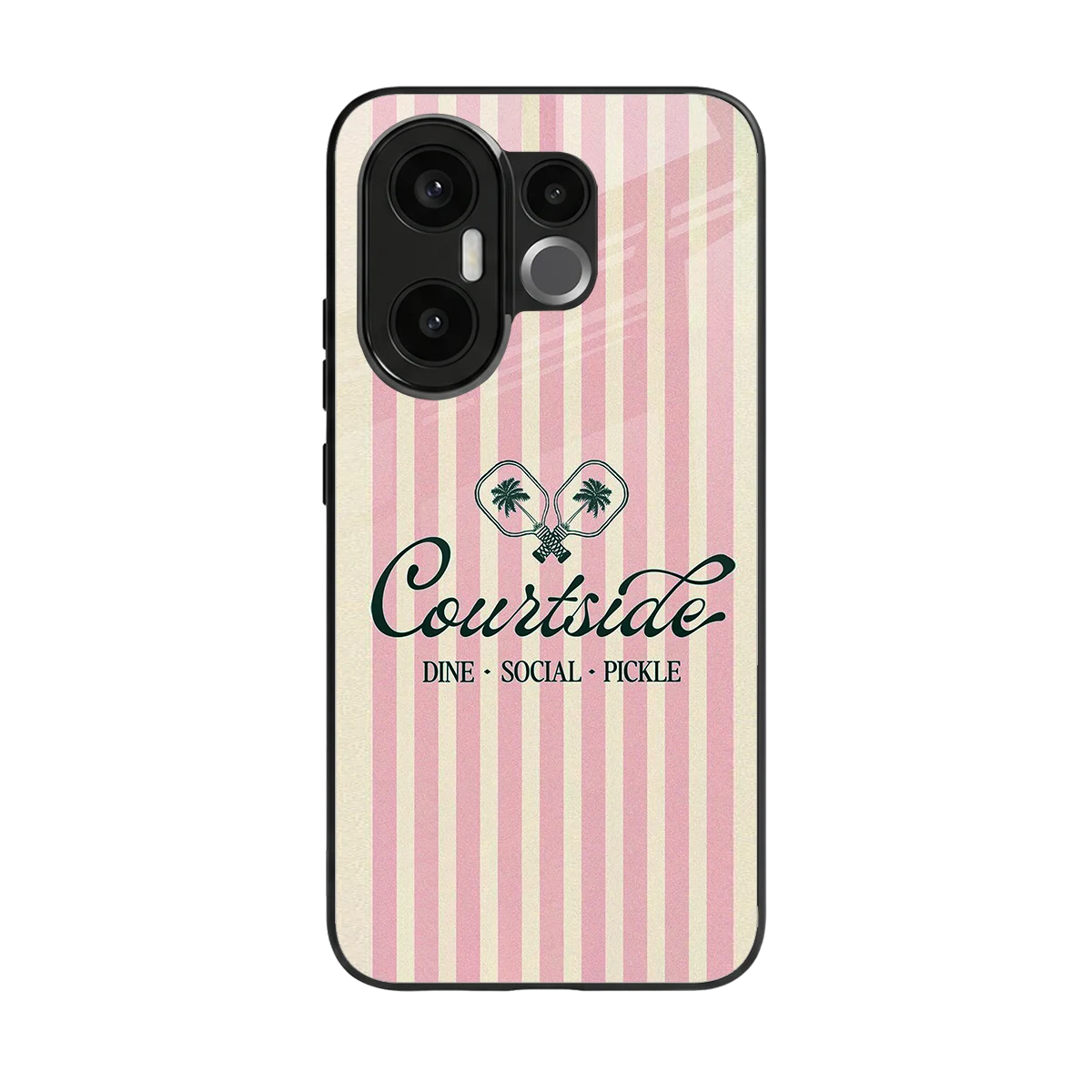 Courtside back phone cover | glass case for vivo x200 fe