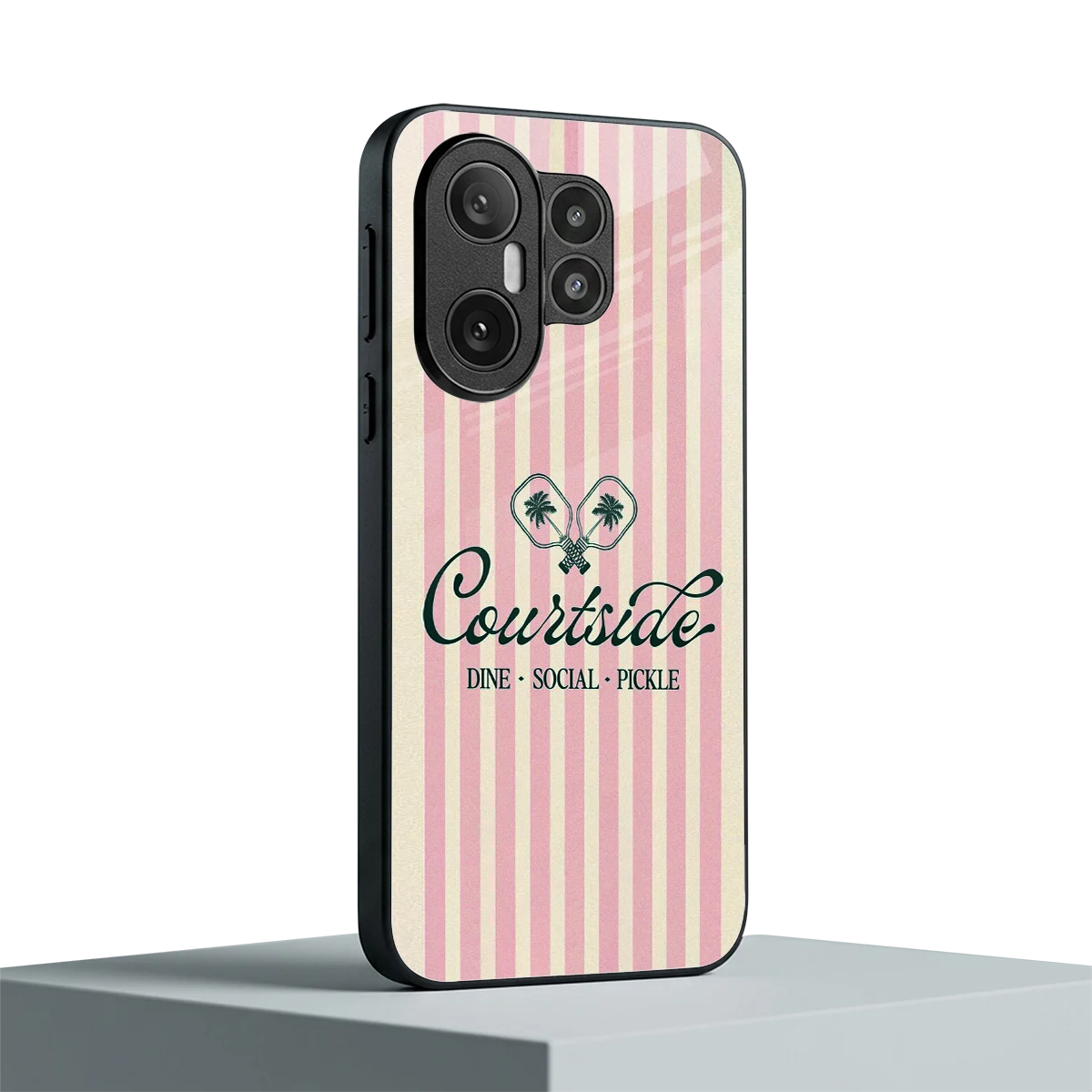 Courtside vivo x200 fe mobile cover | shockproof glass phone case