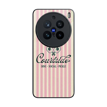 Courtside back phone cover | glass case for vivo x200 pro