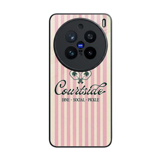 Courtside back phone cover | glass case for vivo x200 pro