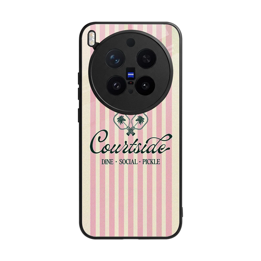 Courtside back phone cover | glass case for vivo x300 pro