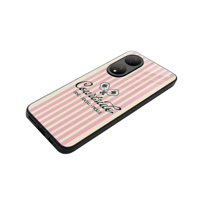 Courtside stylish phone case for Vivo-y100 | glossy glass and slim fit