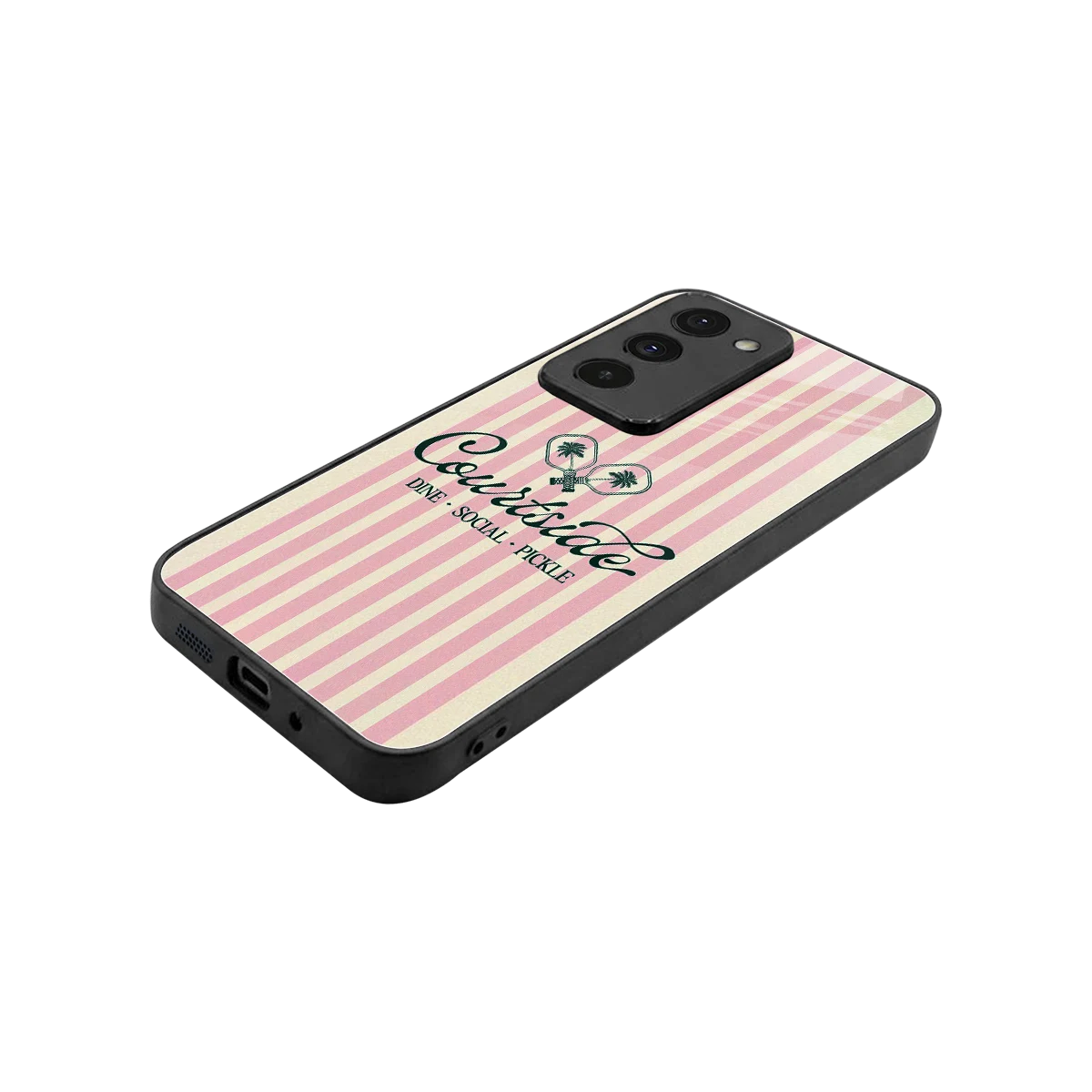 Courtside stylish phone case for redmi 15 5g | glossy glass and slim fit