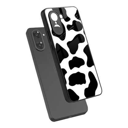 Cow Fur sleek oneplus nord ce5 5g cover with tempered glass back and TPU edges