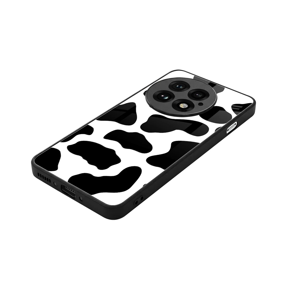 Cow Fur stylish phone case for oneplus 13 | glossy glass and slim fit