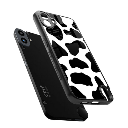 Cow Fur sleek cmf nothing phone 1 cover with tempered glass back and TPU edges