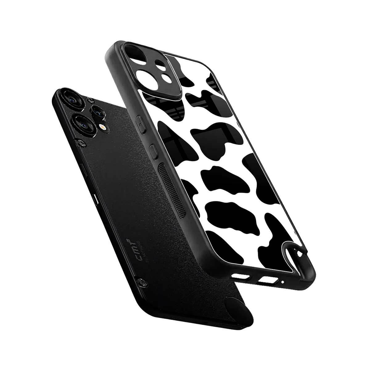 Cow Fur sleek cmf nothing phone 2 pro cover with tempered glass back and TPU edges