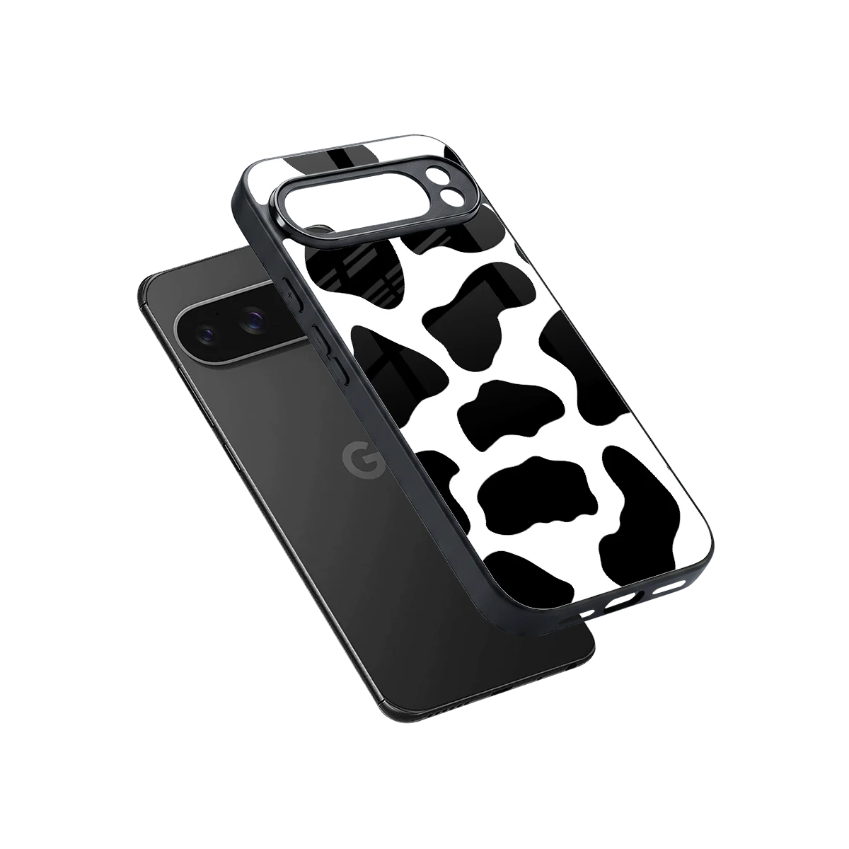 Cow Fur sleek google pixel 10 pro xl cover with tempered glass back and TPU edges