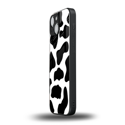 Cow Fur iphone 13 mini mobile cover | shockproof glass phone case