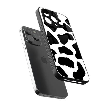 Cow Fur sleek iphone 13 pro cover with tempered glass back and TPU edges