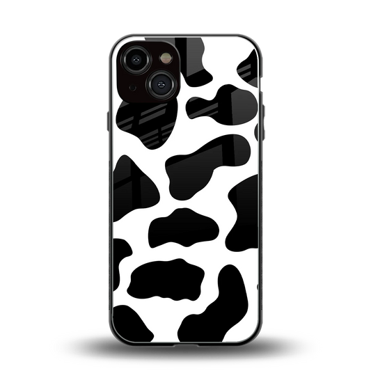 Cow Fur back phone cover | glass case for iphone 13