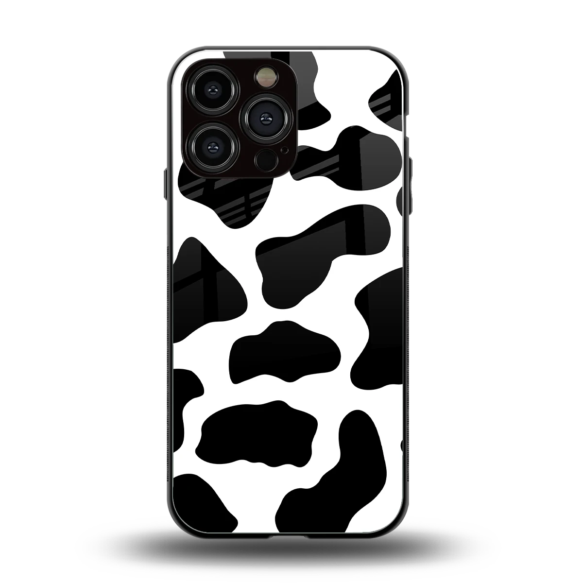 Cow Fur back phone cover | glass case for iphone 15 pro max