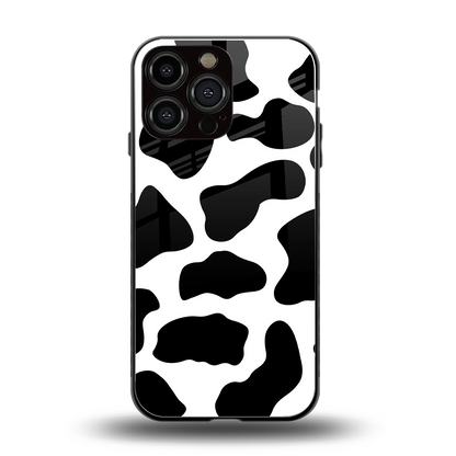 Cow Fur back phone cover | glass case for iphone 15 pro max