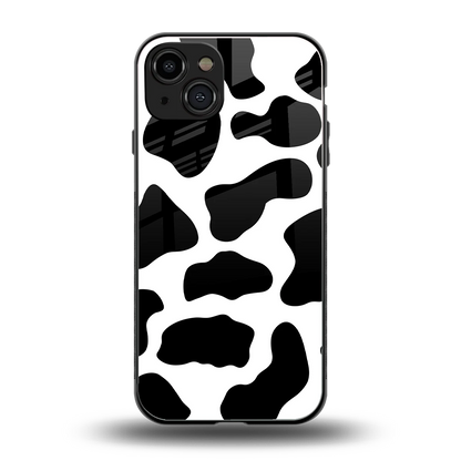 Cow Fur back phone cover | glass case for iphone 15