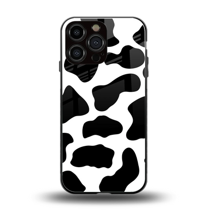Cow Fur back phone cover | glass case for iphone 16 pro max