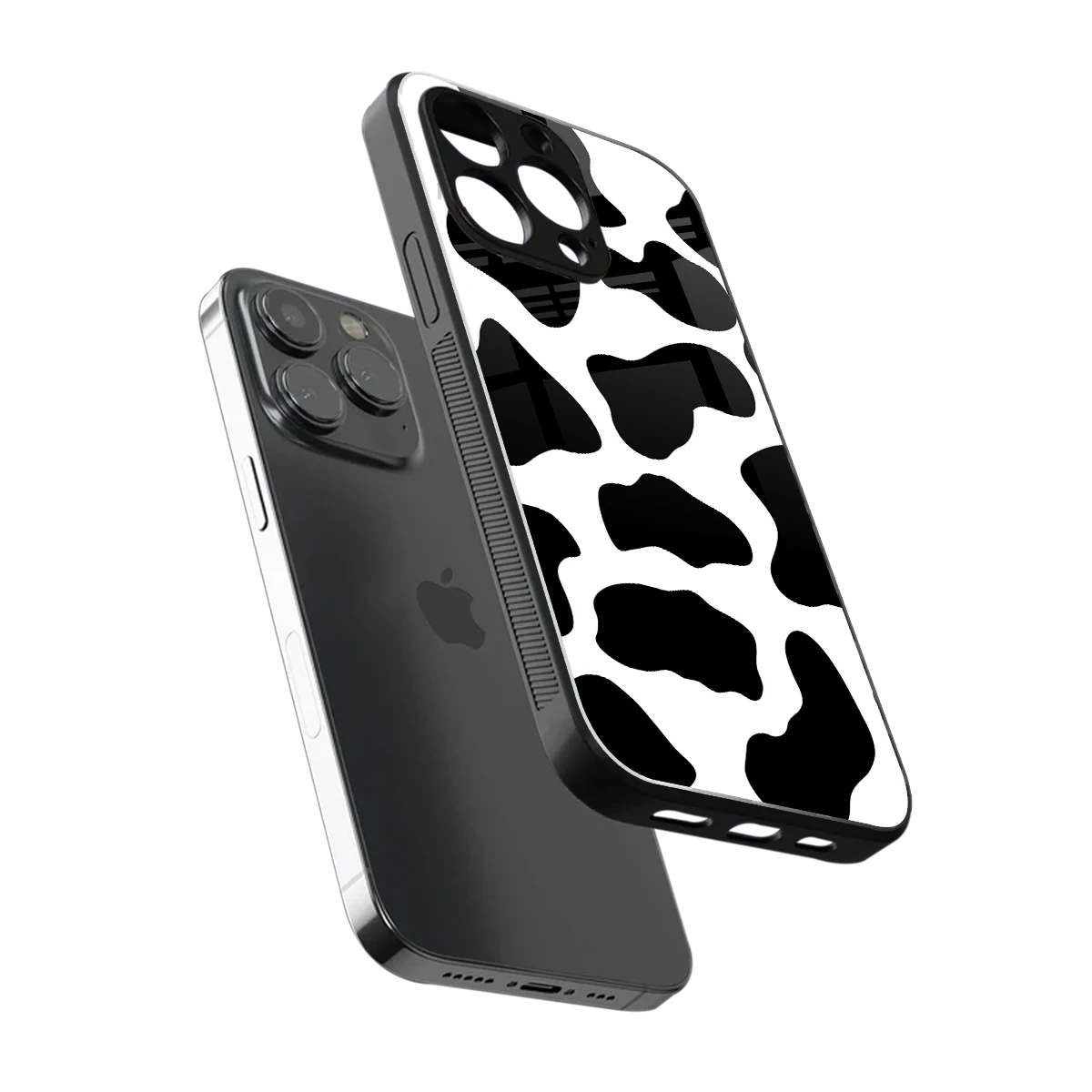Cow Fur sleek iphone 16 pro max cover with tempered glass back and TPU edges